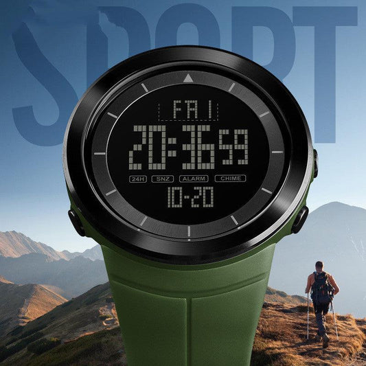 Outdoor Digital Wristband Watch - Sporty, Chronograph, Alarm, and More - Birdie Watches