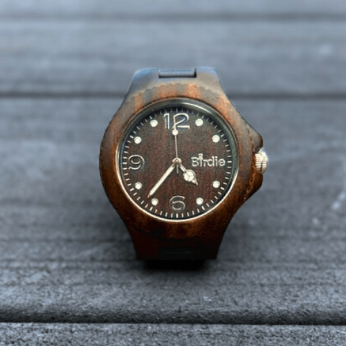 Bamboo Quartz Watch - Lightweight, Bamboo, Glow in the Dark - Birdie Watches