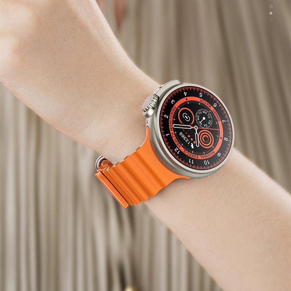 New K9 Smart Watch 1.39 Round Screen Encoder True Screw Clip Wireless Charging NFC Offline And Payment Function - Birdie Watches