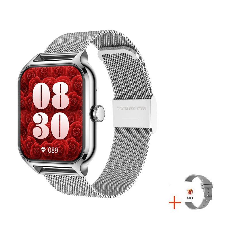 Fitness Tracker Smart Watch - Aluminum Alloy Square Body Watch - Birdie Watches